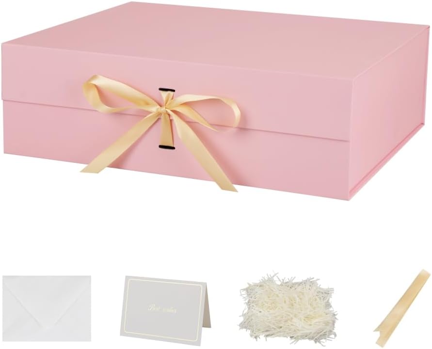Pink Extra Large Gift Box 19x16x6 Inch Extra Large Gift Boxes with Lids