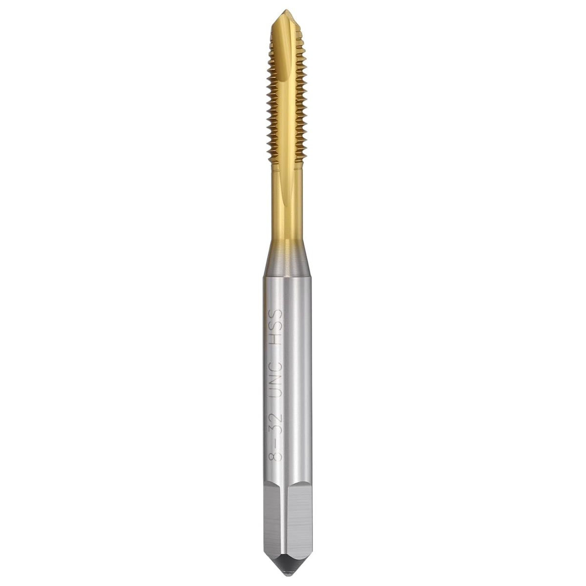 8-32 UNC Spiral Point Tap M2 High Speed Steel JIS Standard