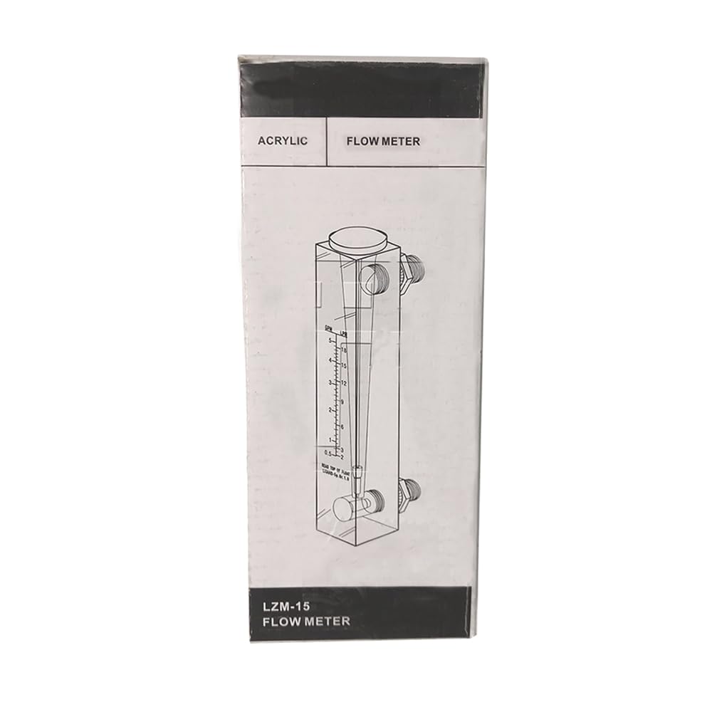 Panel Mount Water Rotameter, Flow Range: 0.05~0.5GPM Liquid Flowmeter