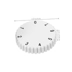 Garneck 2pcs White Plastic Temperature Control Knobs for Freezer Repair
