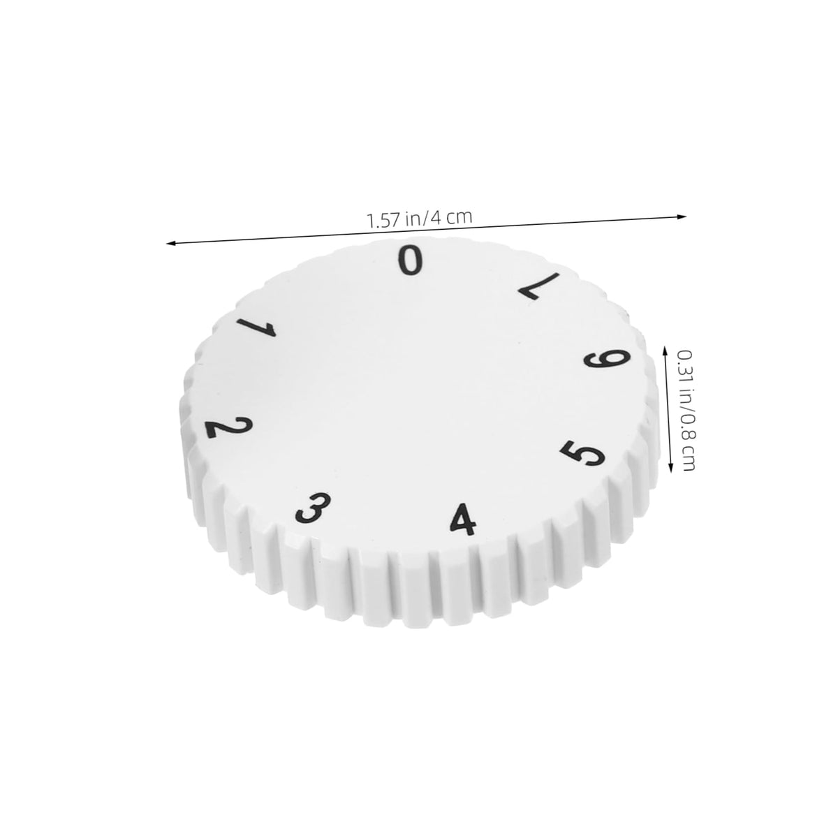 Garneck 2pcs White Plastic Temperature Control Knobs for Freezer Repair