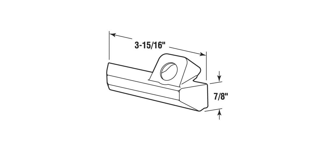 White Right Hand Operator Cover - Pella Windows