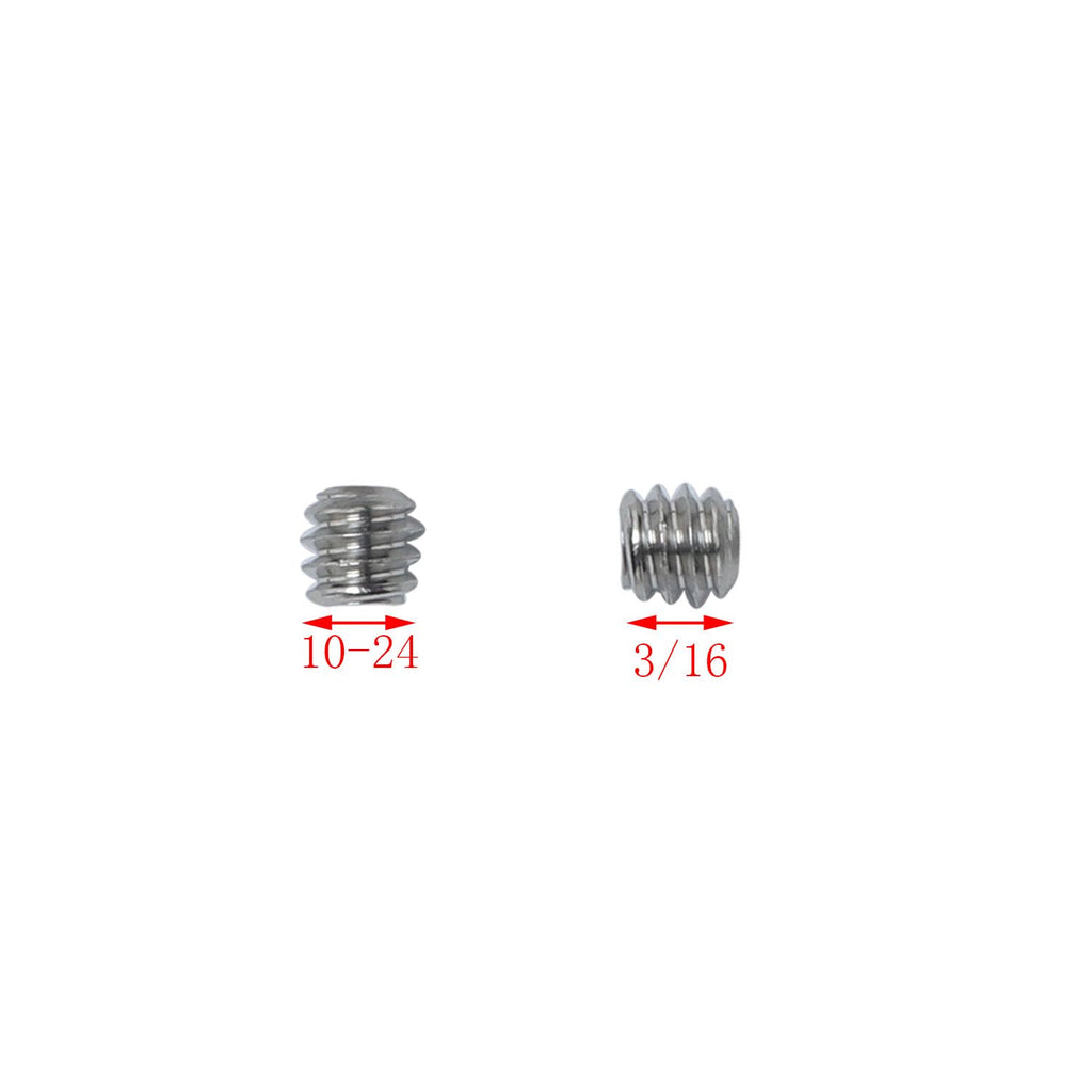 25PCS 10-24 x 3/16'' Stainless Steel Cup Point Hex Socket Set Screws with Hex Wrench
