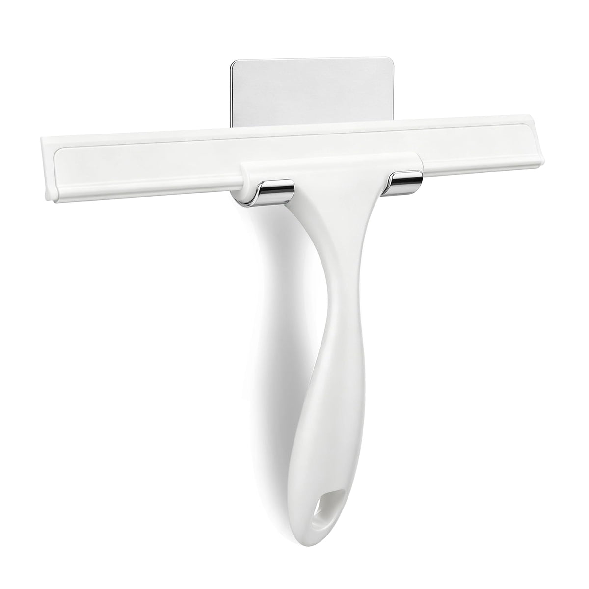 Squeegee for Shower Glass Door, 10 Inches, White