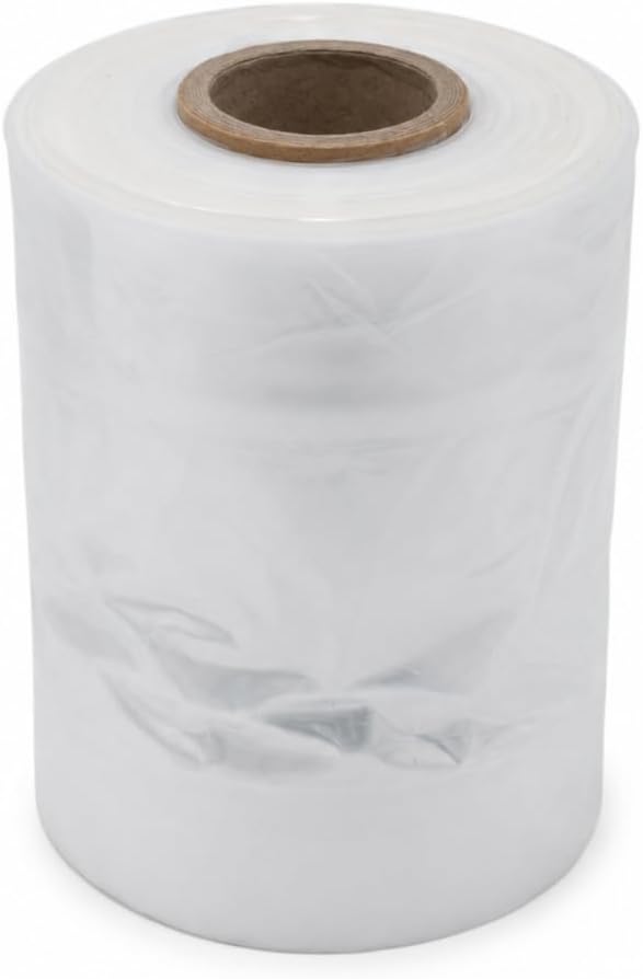 Clear Poly Bags, 6" x 3" x 15", 1 Mil, 250 Count, 1 Roll