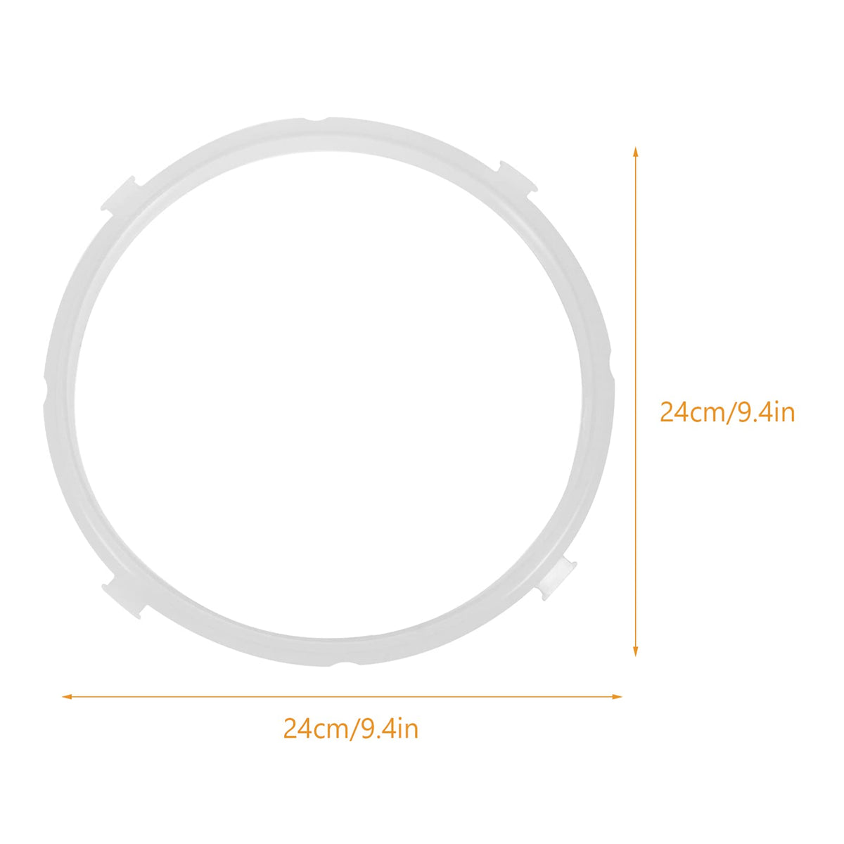 2pcs Silicone Seal Rings for Electric Pressure Cooker Lid Replacement