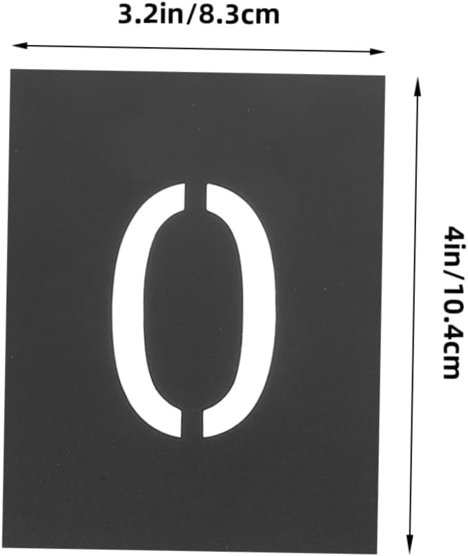 0-9 Number Stencils Set for Painting Reusable Door and Mailbox Number Templates for Address and Curb Painting