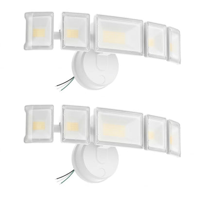 130W Flood Light Outdoor 2 Pack, Switch Controlled 13000LM, 6500K LED Security Floodlight with 5 Adjustable Head