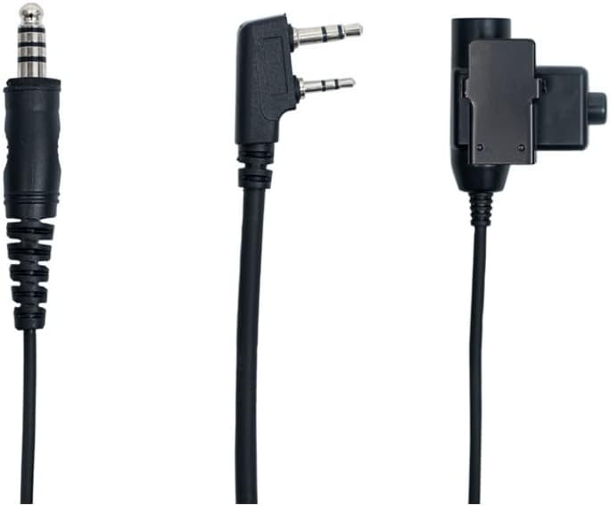 Throat Mic with U94 PTT for UV5R UV82 NX1300 K1 TK3360 2Way Radio
