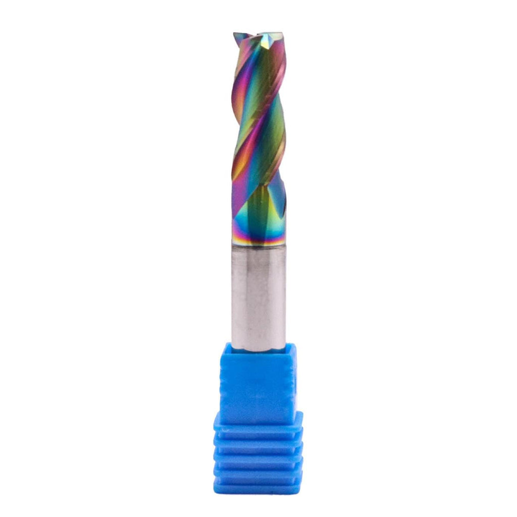 5/16" 3 Flute Solid Carbide Square End Mill for Aluminum, DLC Coated