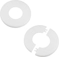 2Pcs Self-Adhesive Split Flange for 2" Pipe, ABS Round Escutcheon Plate