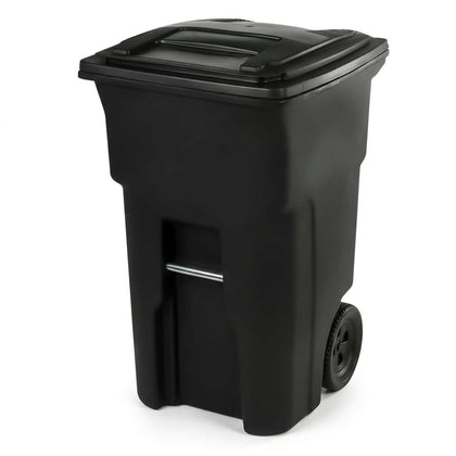 96 Gallon Rolling Outdoor Trash Can with Lid – Heavy‑Duty Plastic Garbage Container for Home, Business, and Curbside