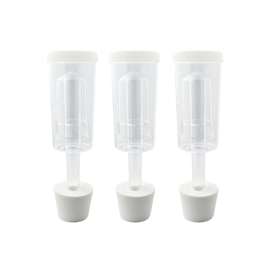 3 Piece Airlock for Fermentation Hydrolocks for Fermenting Wine and Beer with Drilled Rubber Stopper Durable Carboy