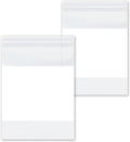 Resealable Poly Bags for Storage with White Block Label, 12 x 15 Inch, 1000 Pack, 2 Mil, Zipper Lock Closure