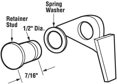 Sash Lock for Rolleze 710 Series Windows, Black Plastic