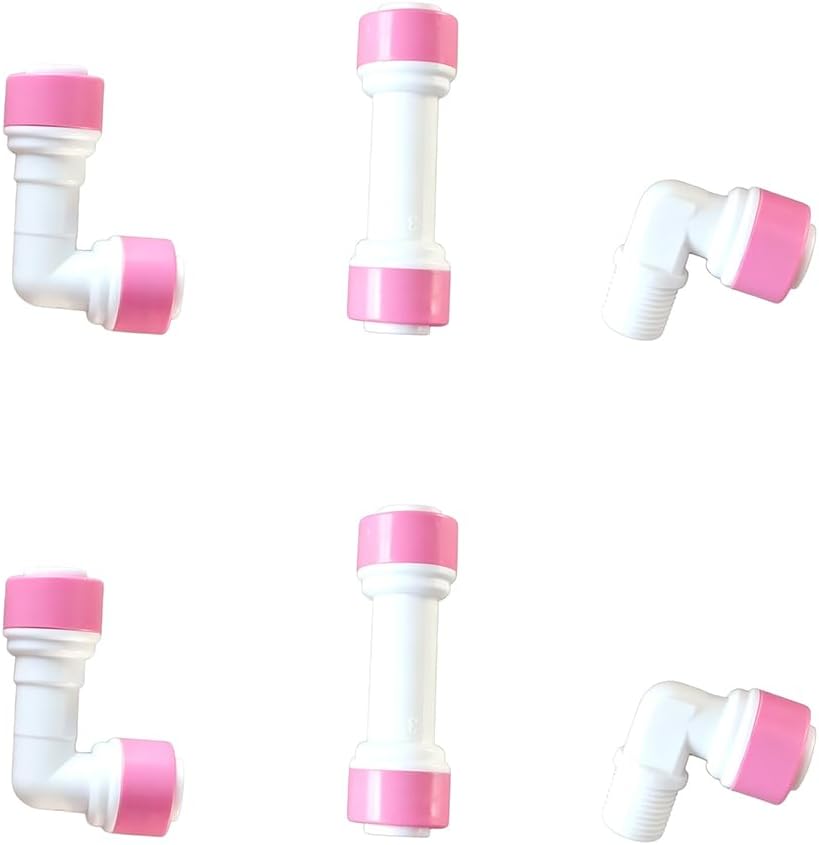 Malida 1/4 inch Quick Connect Check Valve for RO purifiers Water Reverse Osmosis System,6pack.