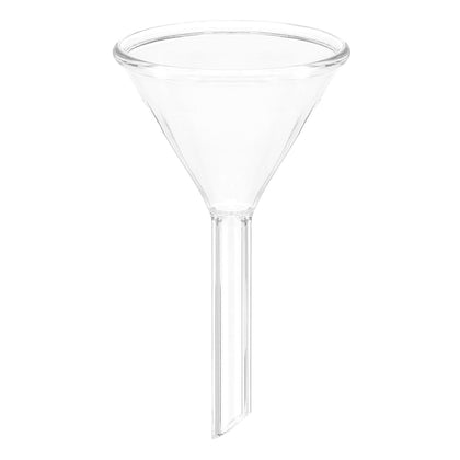 45mm Glass Funnel, Short Stem Scientific Borosilicate Glass Heavy Wall Funnel for Filling Water Bottle Home Lab