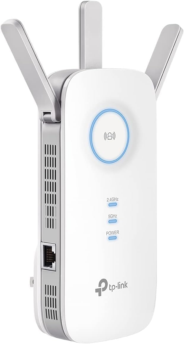 AC1900 WiFi Range Extender RE550 | Dual-Band Wireless Repeater Amplifier w/Gigabit Ethernet Port | Up to 2200 Sq.