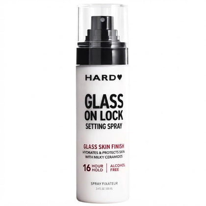 Hard - Can'dy Glass On Lock Setting Spray, Alcohol-Free, Luminous Finish - 16 Hour Hold