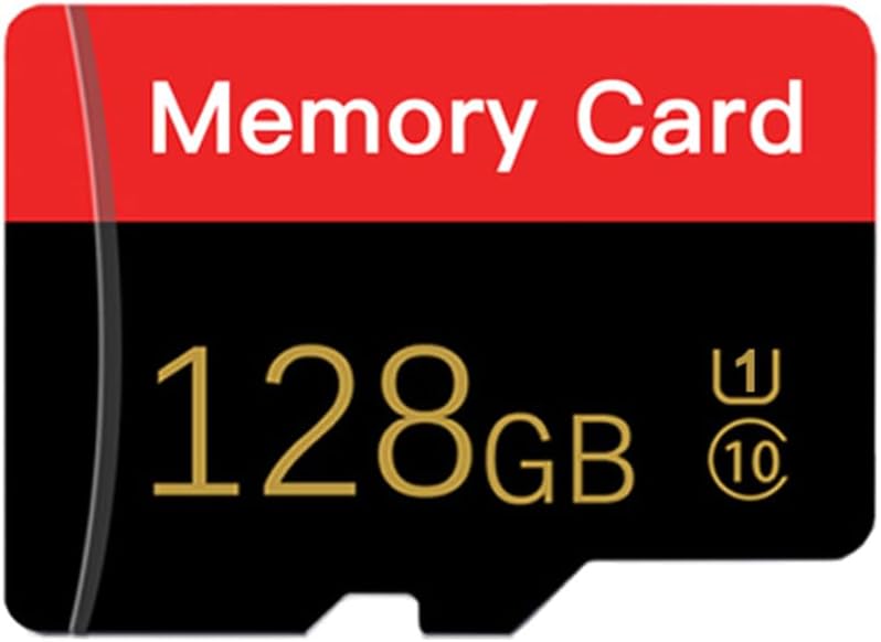 Micro Memory Card 128GB with Adapter, C10/U1/UHS-I/A1 TransFlash Card, TF Card for Camera, Smartphone, Tablet, Drone