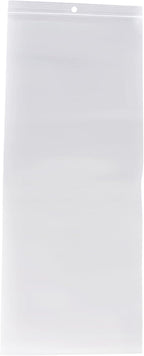 Resealable Poly Bags for Storage with Hang Hole - 5 x 12 Inch, 1000 Pack, 4 Mil, Clear, Zipper Lock Seal, Reclosable