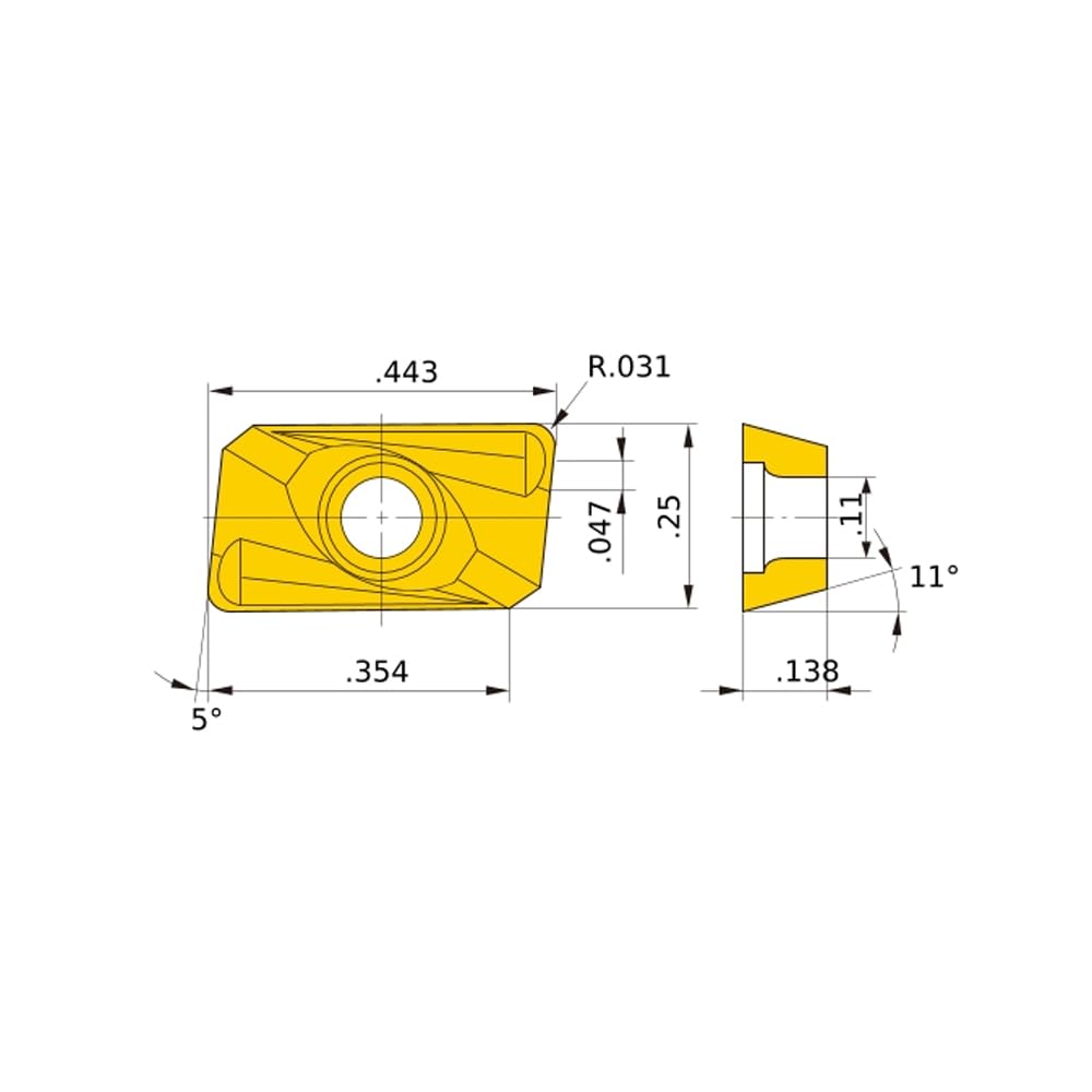 APMT Milling Insert APMT1135PDER-H2 Carbide Insers, PVD Coating