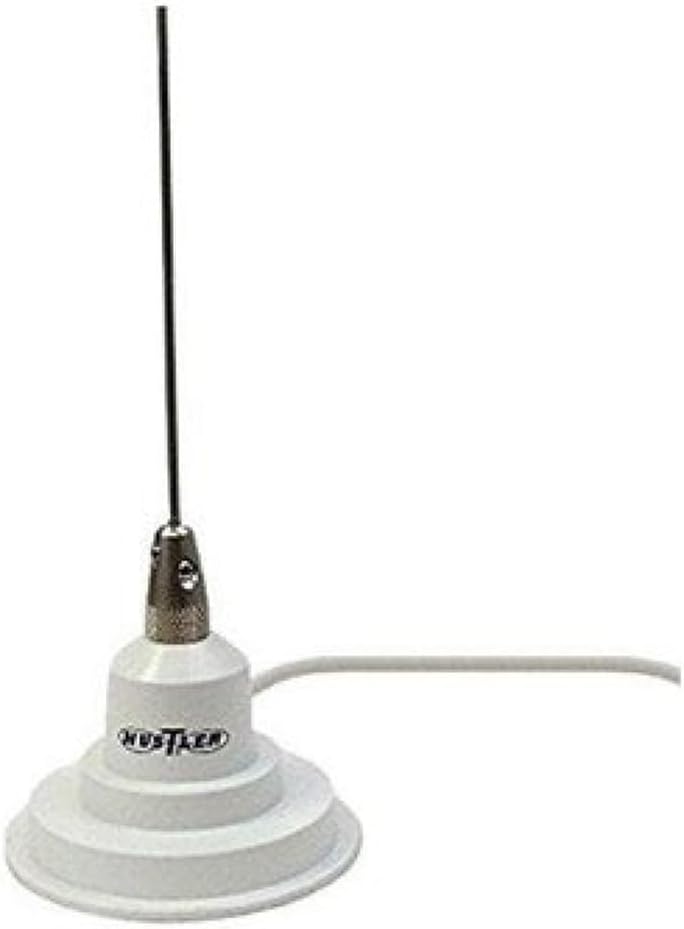 IC100W CB Radio Antenna Magnetic Base 41" Whip (White)