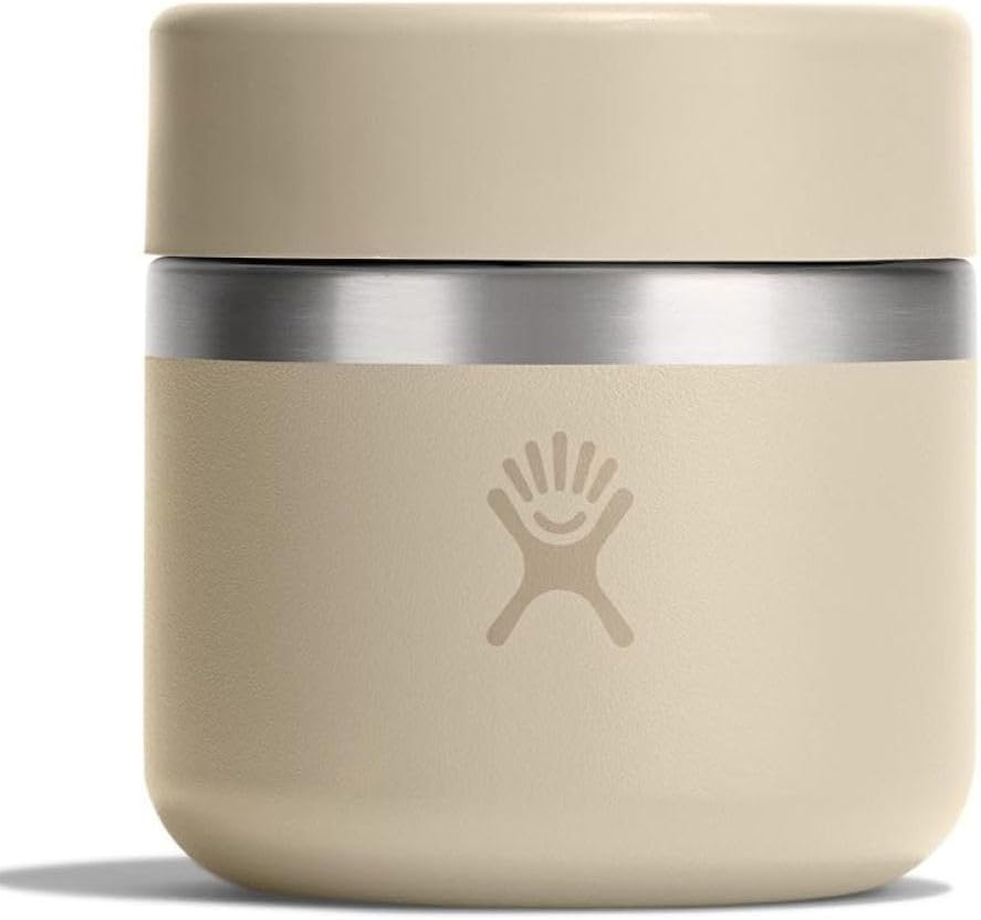 Food Jar – Insulated Stainless Steel, Snack Travel Container for Hot Food, Lunch, & Soup 8 Oz Oat Tan