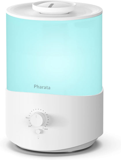Humidifiers for Bedroom Large Room, 2.5L Cool Mist Humidifier with Essential Oil Diffuser, Top Fill Humidifier for
