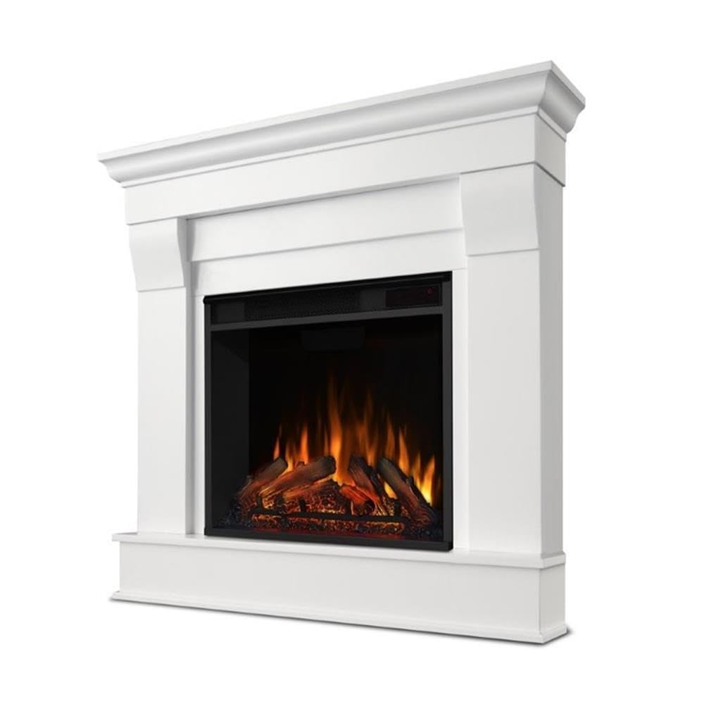 Chateau 41" Corner Electric Fireplace with Mantel for Living Room or Bedroom, Replaceable Fireplace Insert Heater