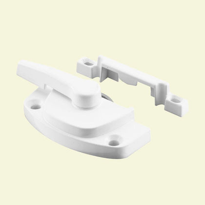 F 2754 Sash Lock, 1-7/8 In. Hole Centers, Fits Single and Double Hung Windows, Diecast, White, (Single Pack)