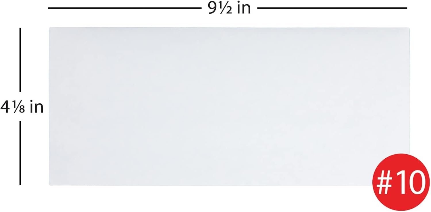 Clean Seal(TM) Security Envelopes, #10 (4 1/8in. x 9 1/2in.), White, Box Of 500, 12015