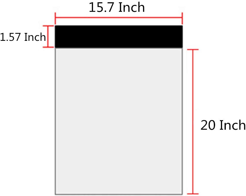 15.7 X 20 Inch White Poly Mailers, Large Self-Sealing Shipping Bags 10 Pcs | Waterproof Plastic Packaging Envelopes Bag