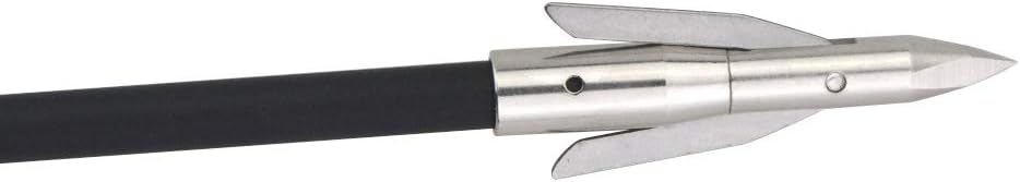 Archery Bowfishing Broadheads Stainless Steel Arrowhead Hunting Broadheads | 288 Grain 2 Blades Screw In Arrow Tips