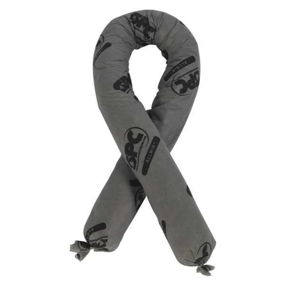Brady AW412 3"" x 4' Multi-Purpose Spill Containment Absorbent Soc - 12 ct", gray