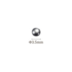 Kozelo 100pcs Precision Balls - [3.5mm] 304 Stainless Steel for Bearings Use, Solid