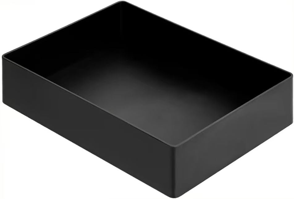 Rectangular Plastic Desk Organizer with Storage Trays, Accessory Tray for Office Supplies and Pen Holder, 9.4 x 6.7 x