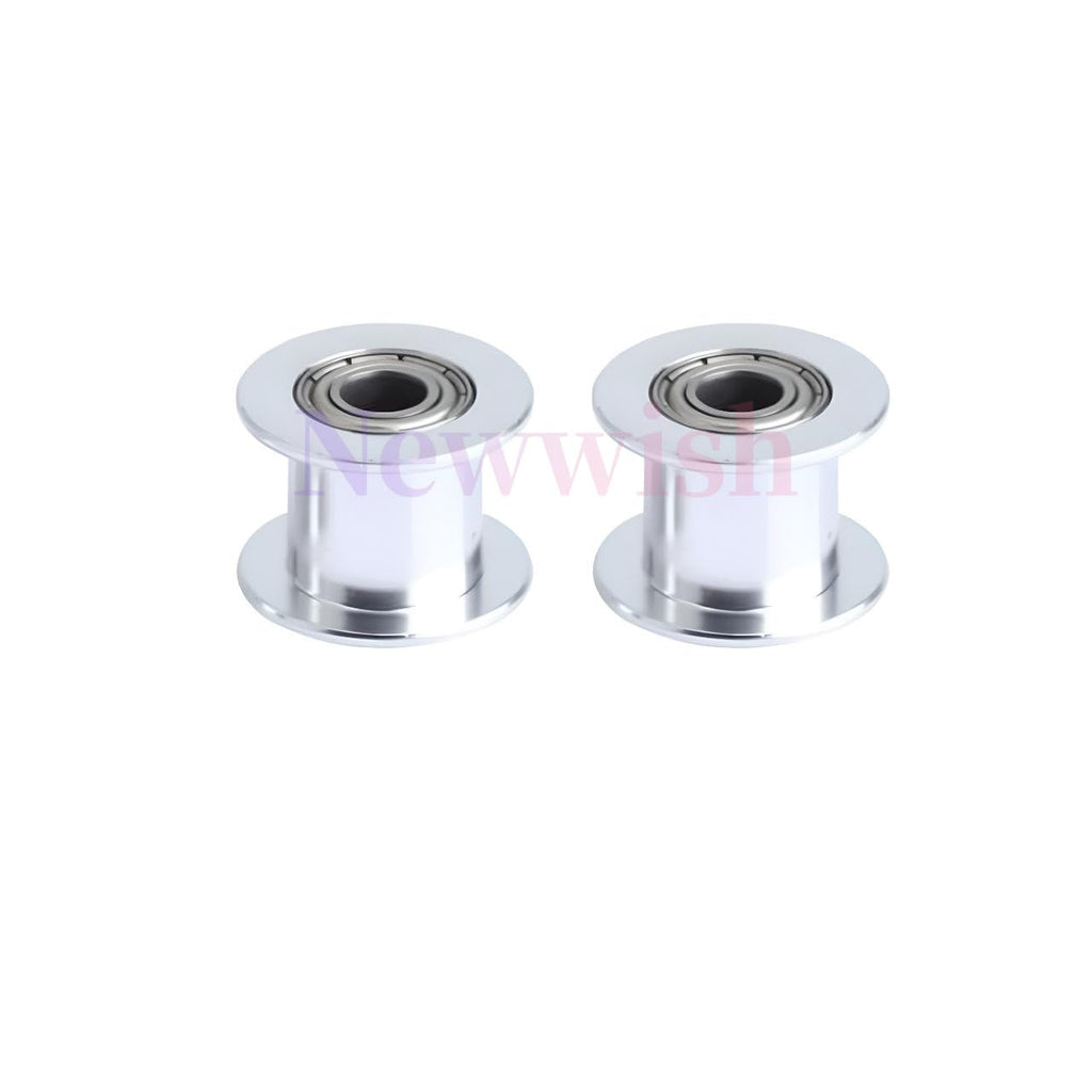 Newwish GT2 Idler Pulley 20 Toothless Bore 5mm Width 10mm GT2 Idler 20T for 3D Printer 9mm/10mm Width GT2 Timing Belt.(10pcs)