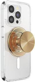 Phone Grip for MagSafe, Magnetic Holder, Phone Stand, Metal - Alum Radial Gold