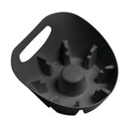 PlumbCraft MaxClean Plunger Tray, 7.5 in., Black, Universal Design