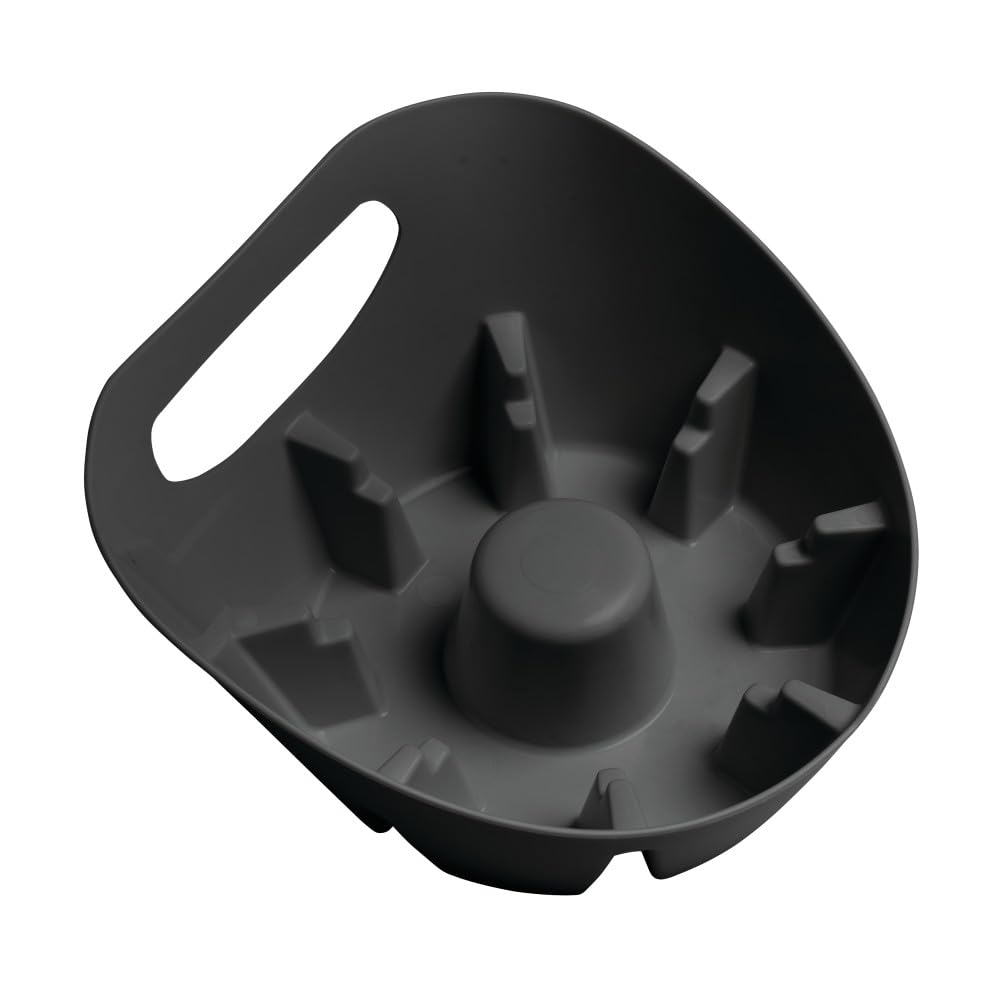 PlumbCraft MaxClean Plunger Tray, 7.5 in., Black, Universal Design