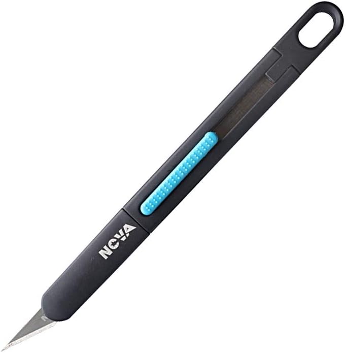 Precision Craft & Hobby Knife, Premium Safety Cutter for Trimming, Vinyl Weeding and Art, Innovative Flat Design for