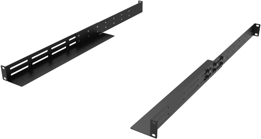 1U Universal Rack Mount Rails- 4-Post 16-29" Adjustable Depth