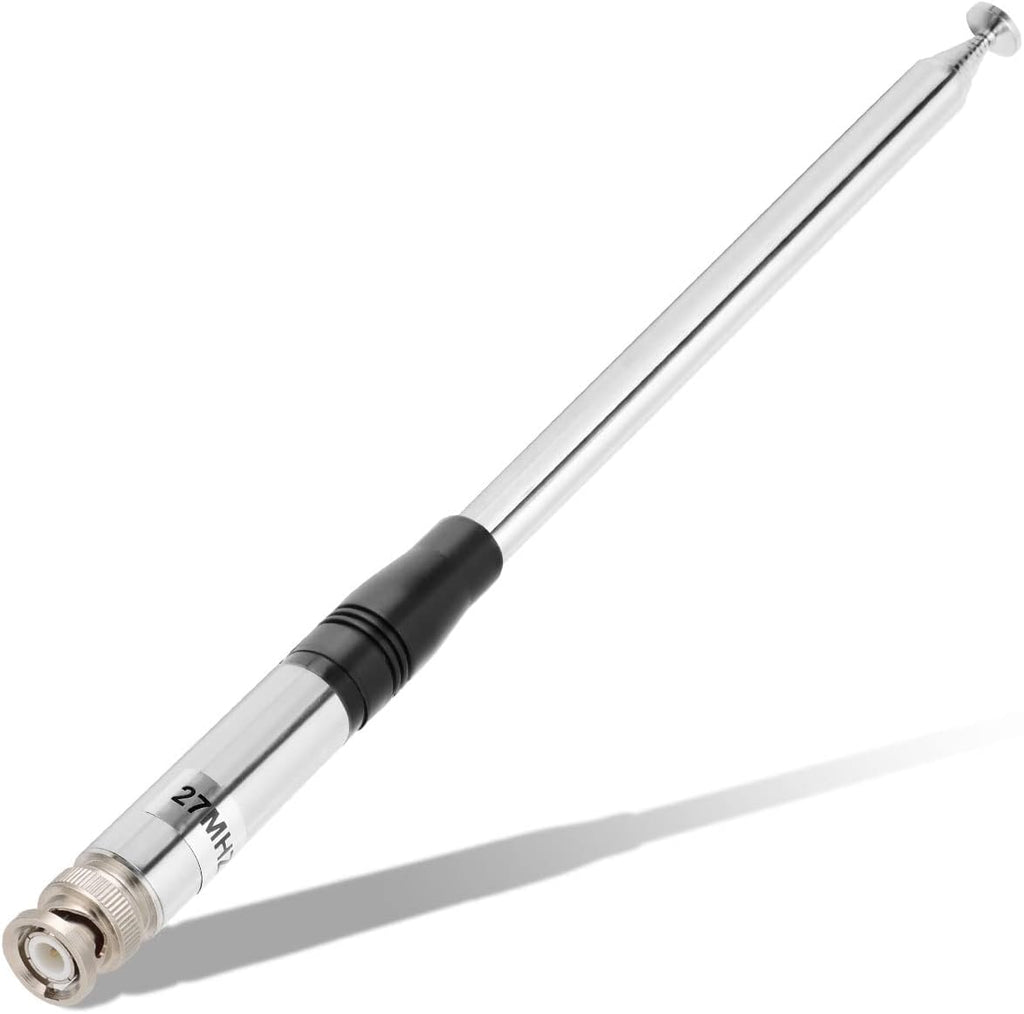 27Mhz CB Antenna 9-Inch to 51-inch Telescopic/Rod HT Antennas for Handheld CB Radio with BNC Connector Compatible