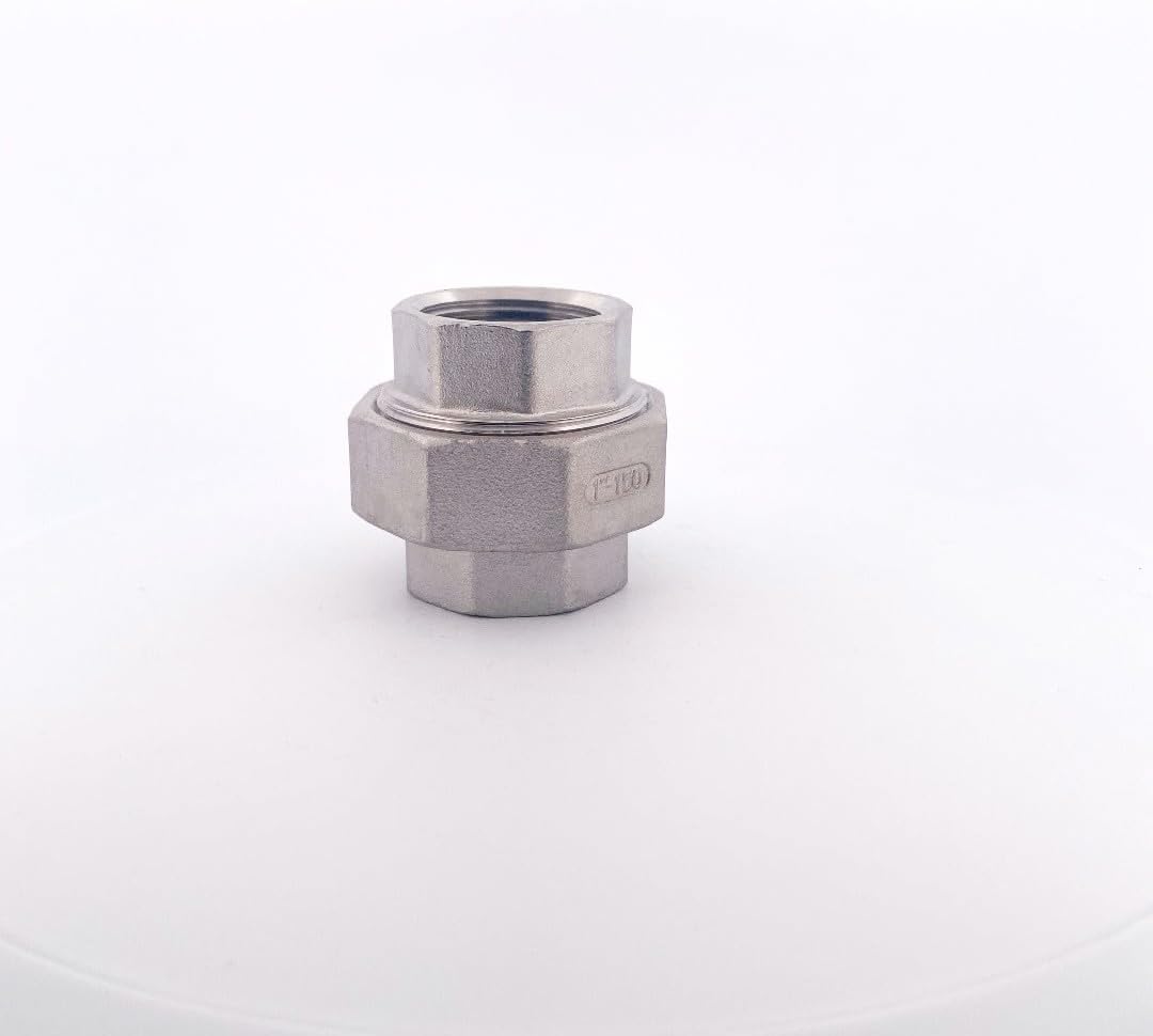 4" 316 Stainless Steel Class #150 Threaded Union FNPT x FNPT Pipe Fitting 4" inch