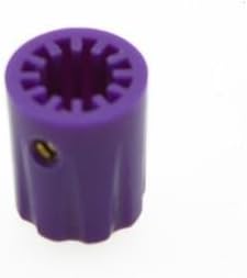 10pcs Purple Guitar Scalloped Edge Amplifier Knob Cylinder Effect Pedal Knobs
