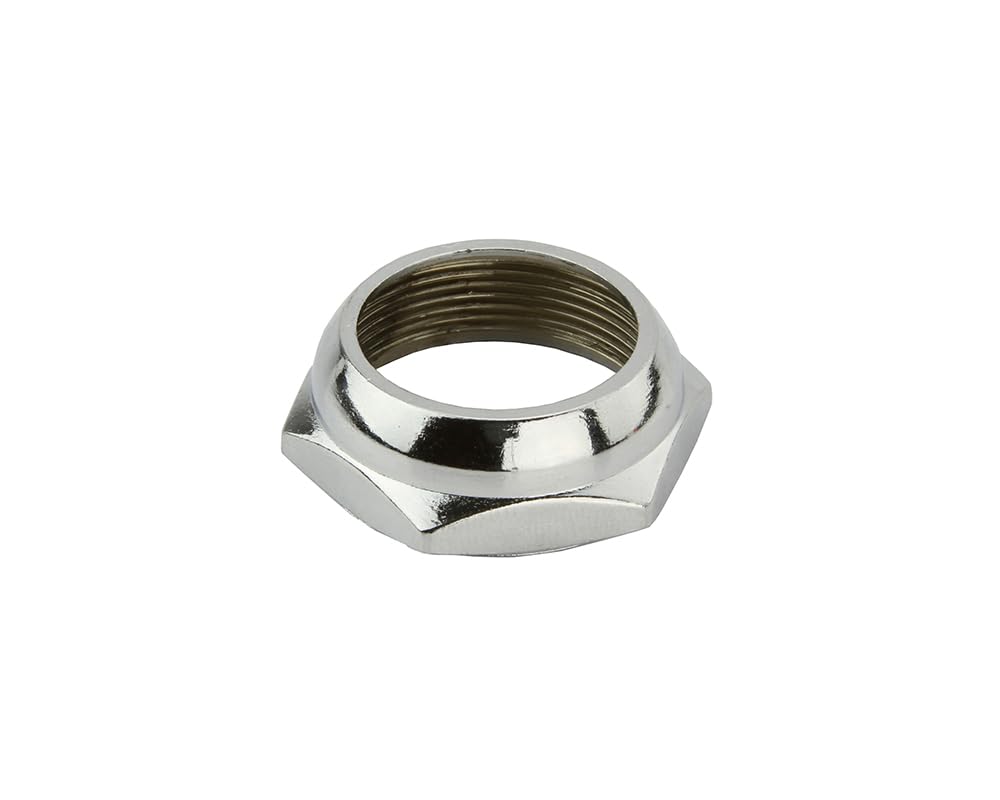 Chrome Bicycle Replacement Bike Headset Locknut, Multiple Sizes (22.2)