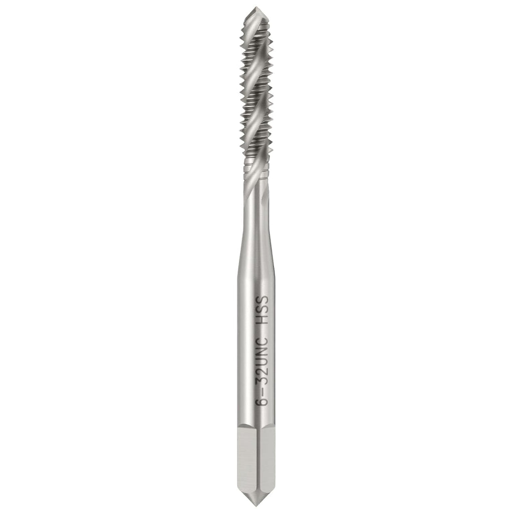 6-32 UNC Spiral Flute Thread Tap M2 High Speed Steel Polished