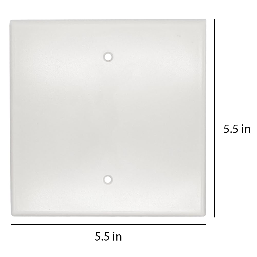 Jumbo Over Sized Wall Plate, Polycarbonate, Paintable Switch or Outlet Cover (1, Blank)