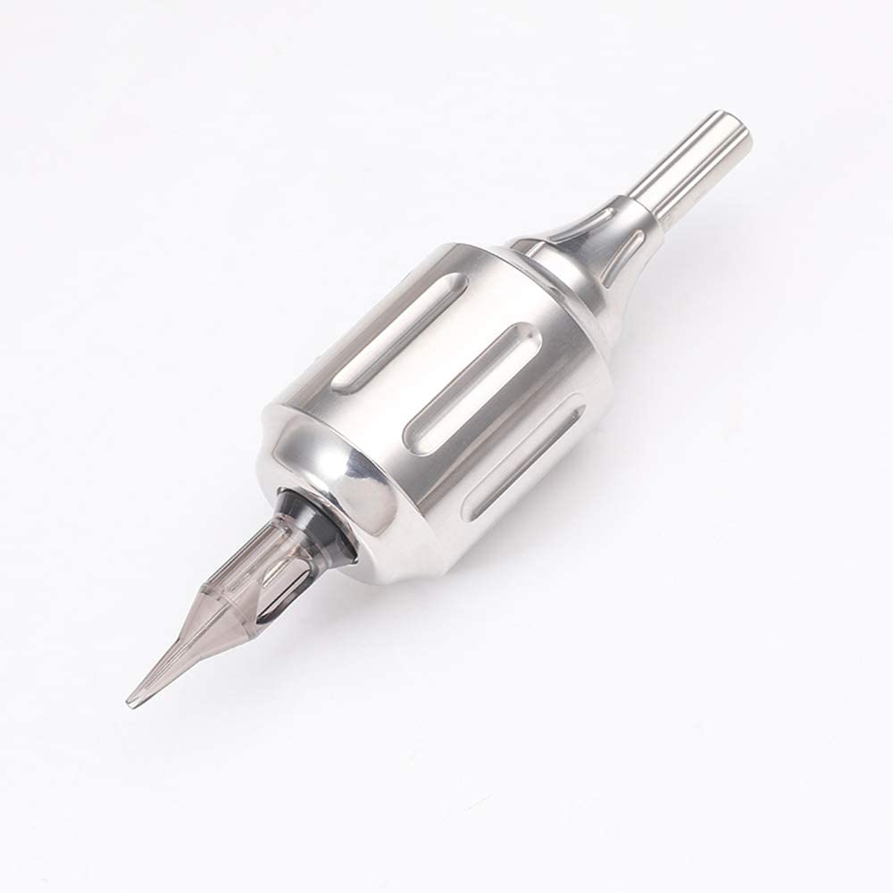 Cartridge Tattoo Grips-CNC 316L Stainless Steel Heavy Adjustable Autoclavable Tattoo Cartridge Grip 32mm for Rotary